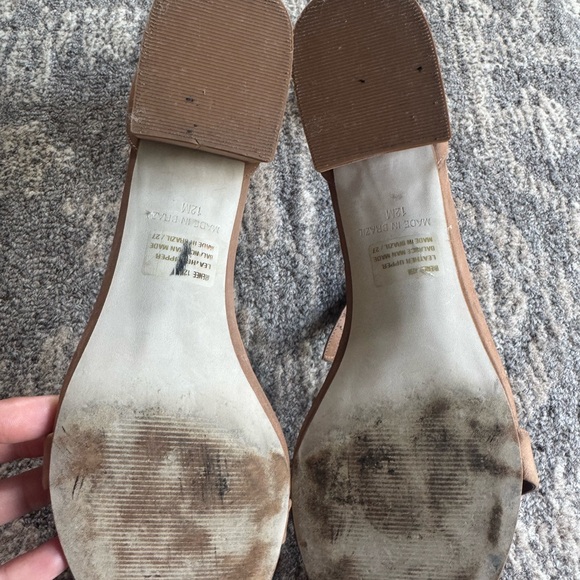 Steve Madden Tan Block Heel Sandals - Picture 2 of 5